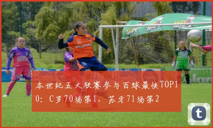 本世纪五大联赛参与百球最快TOP10：C罗70场第1，苏牙71场第2